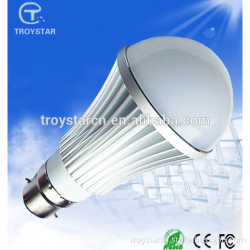 Indoor lighting high quality Ra80 5w led bulb E27 / B22 2700k 110v with Die-aluminum circuit board